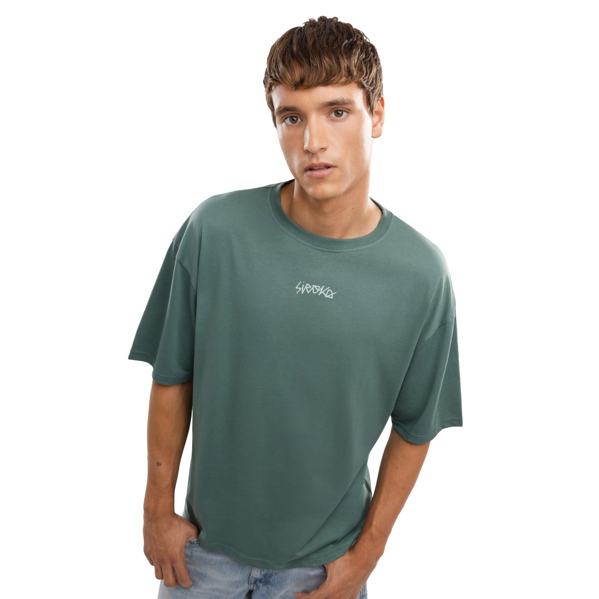 Siroko Camiseta holgada hombre IBZ Ibi Beige