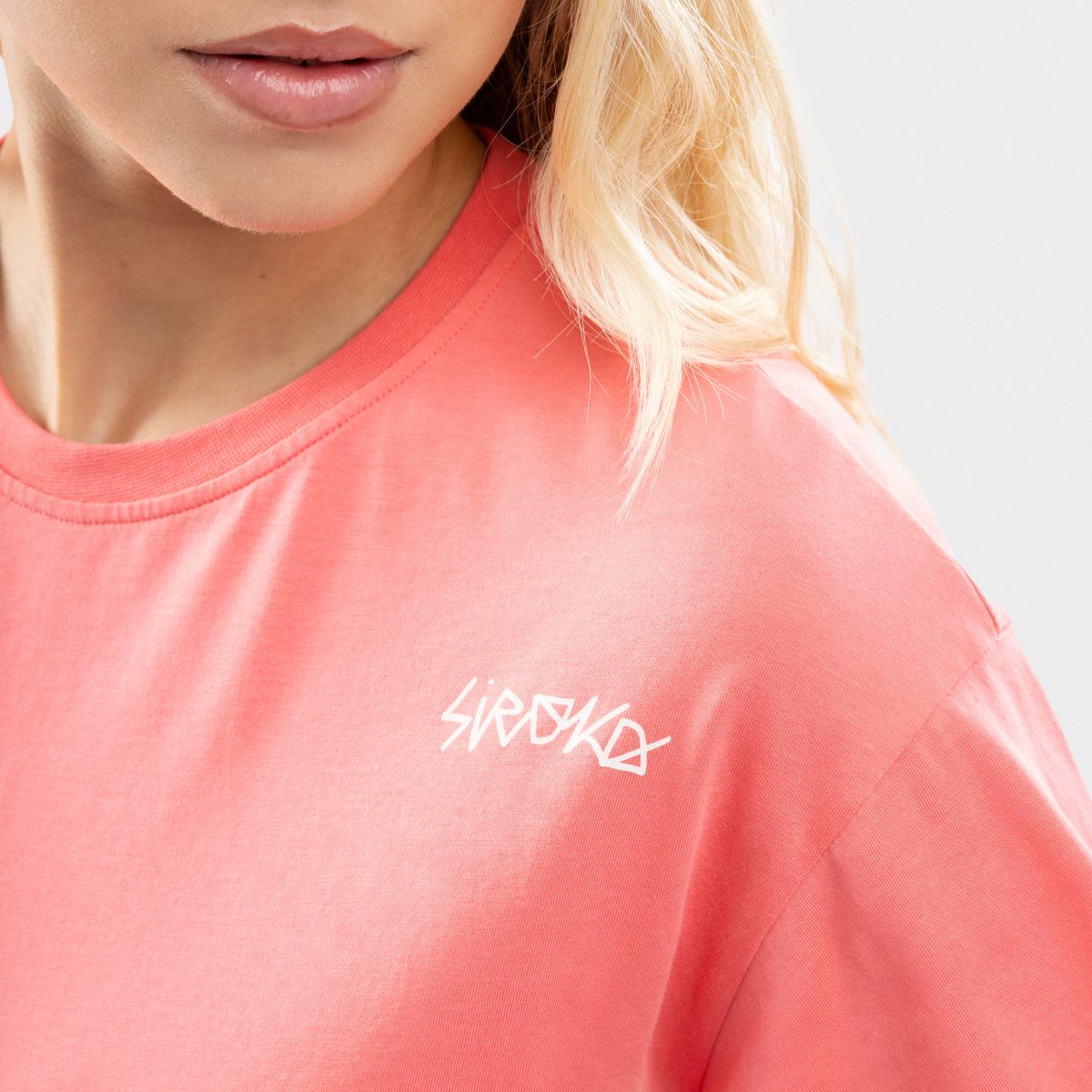Camiseta crop holgada mujer IBZ Eivissa Siroko - Naranja Naranja-5