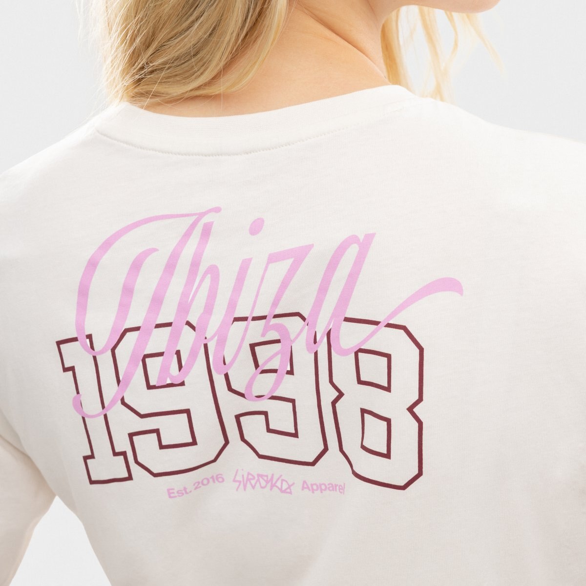 Camiseta crop holgada mujer IBZ Eivissa Siroko - Marrón Marrón-4