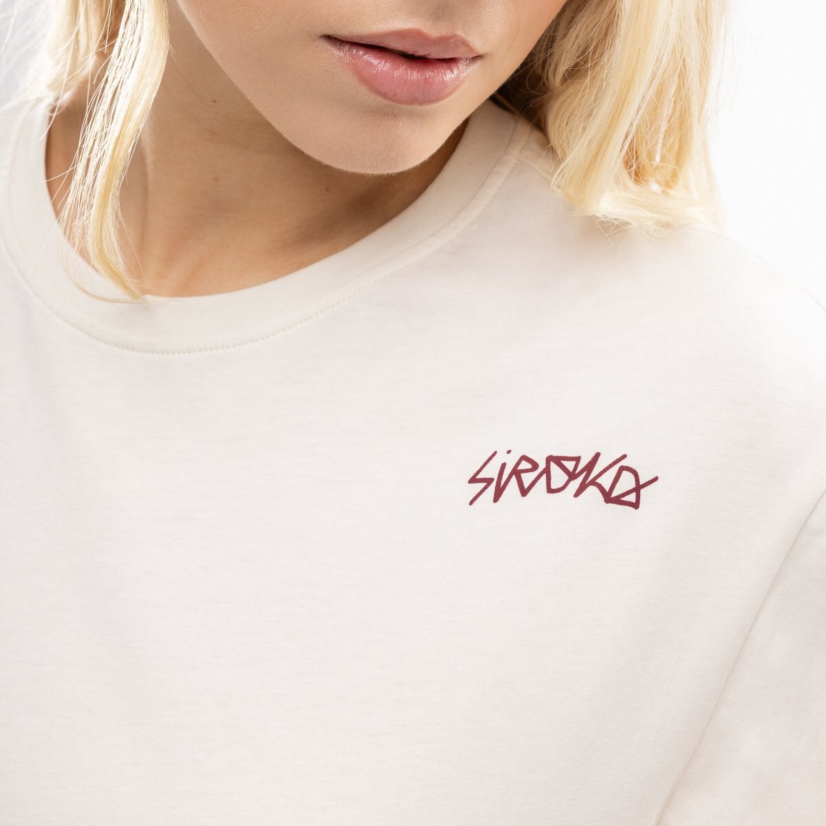 Camiseta crop holgada mujer IBZ Eivissa Siroko - Marrón Marrón-5