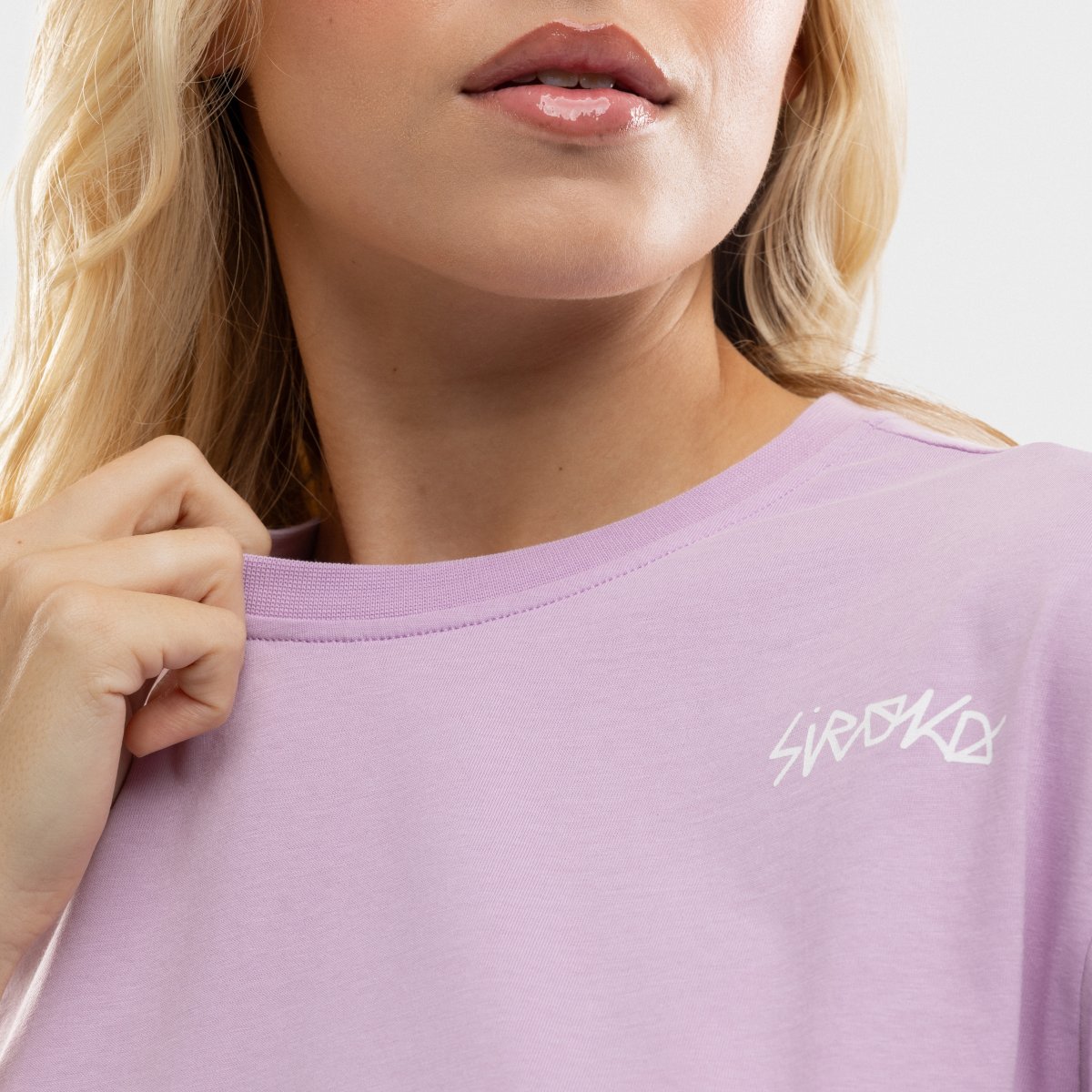 Camiseta crop holgada mujer IBZ Eivissa Siroko - Morado Morado-4