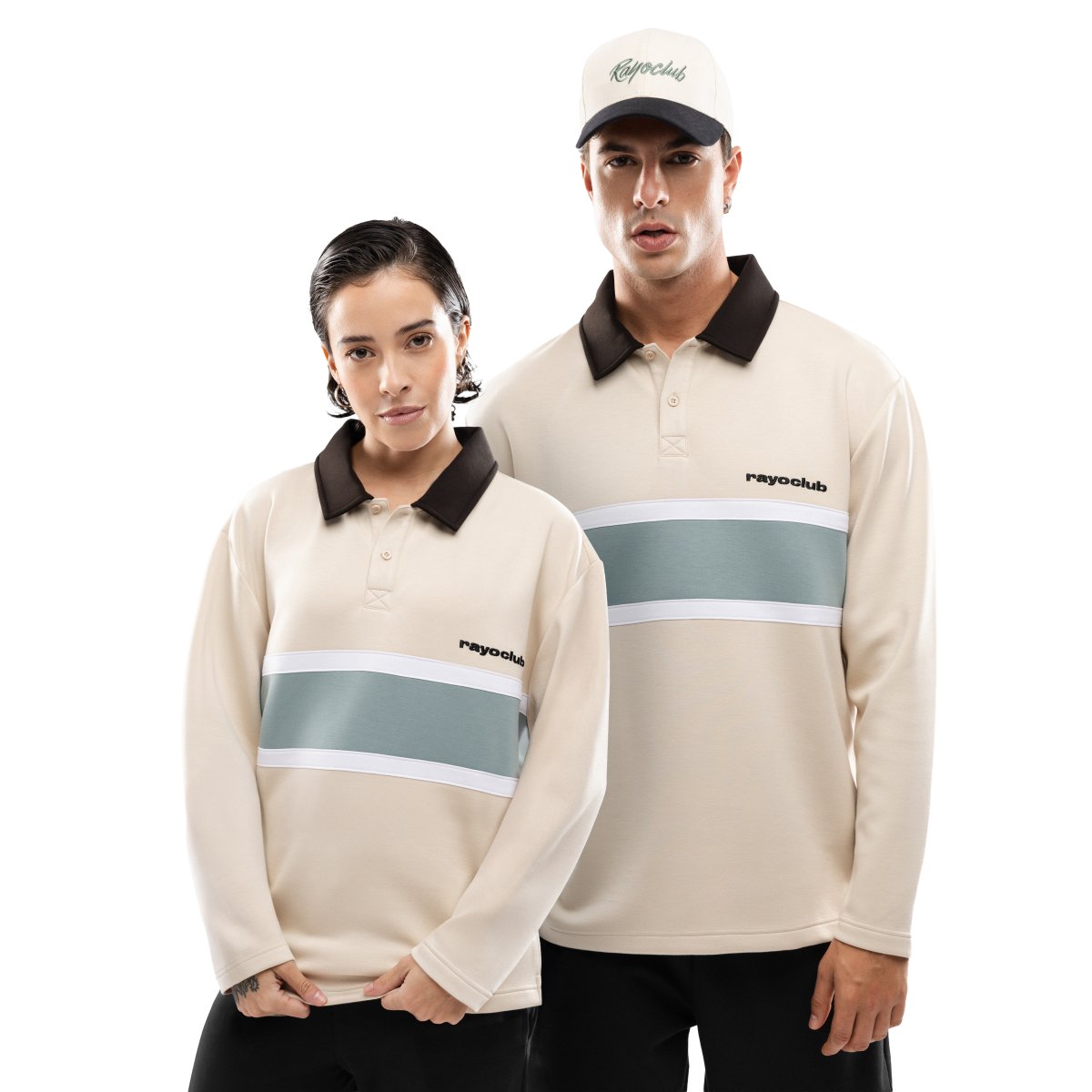 Siroko Polo manga larga hombre Rayo Club RC Dribble Negro
