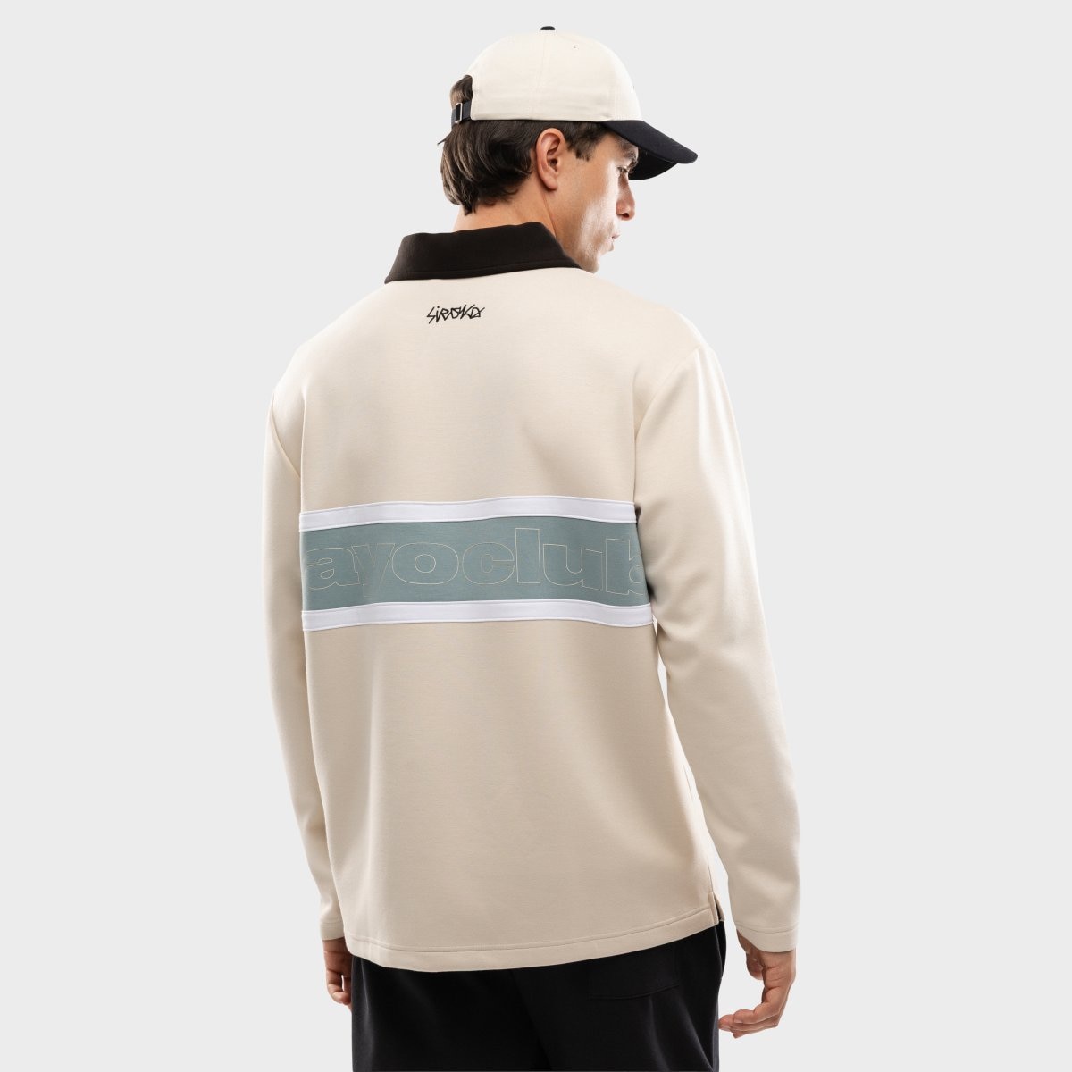 Polo manga larga hombre Rayo Club RC Dribble Siroko - Blanco Blanco-2