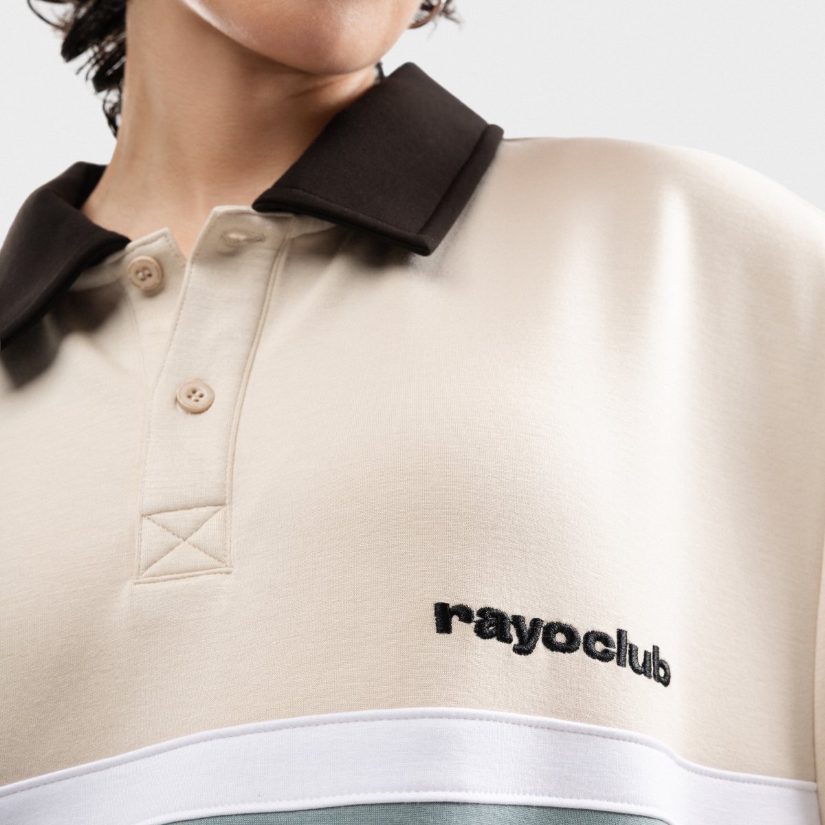 Polo manga larga hombre Rayo Club RC Dribble Siroko - Blanco Blanco-5