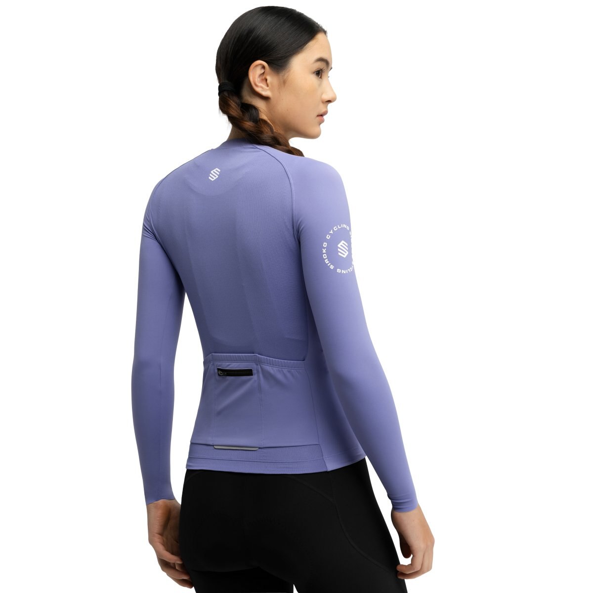 Maillot ciclismo manga larga sin cremallera mujer M9-W Scanuppia Siroko - Morado Morado-2
