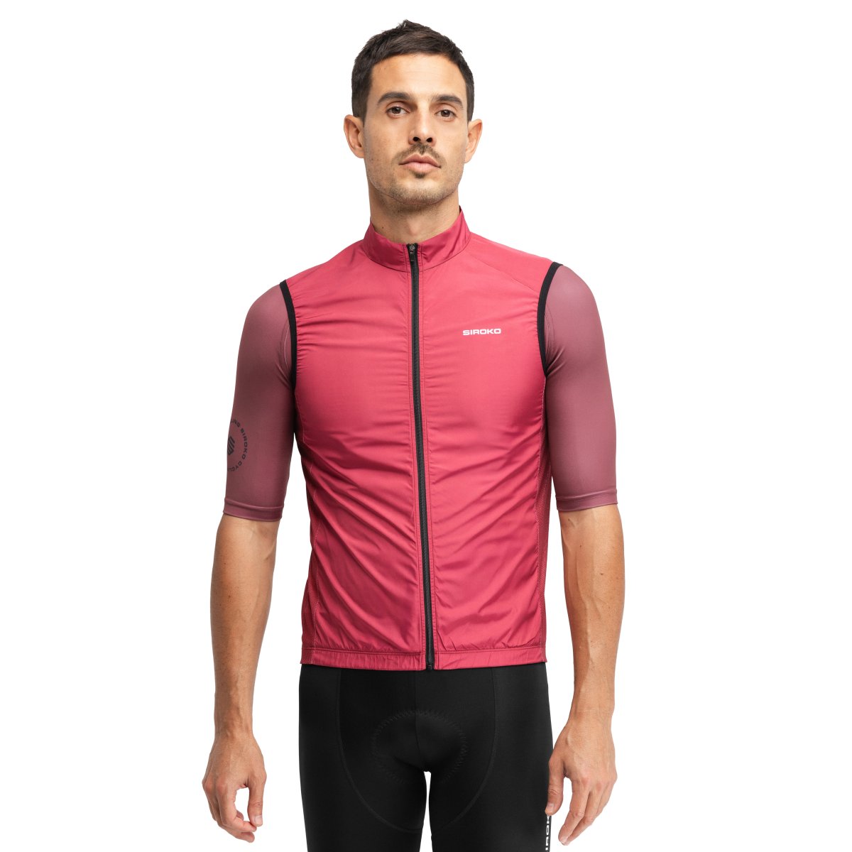 Chaleco cortavientos ciclismo hombre V1 Siroko