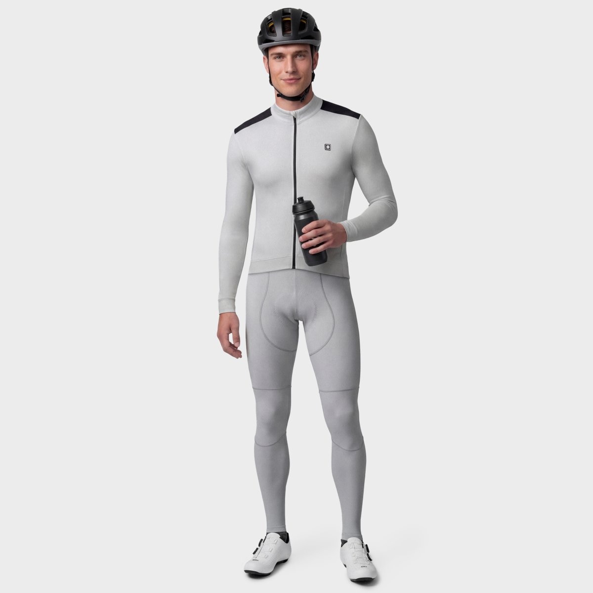 Maillot ciclismo térmico hombre SRX M4 Siroko - Gris Gris-3