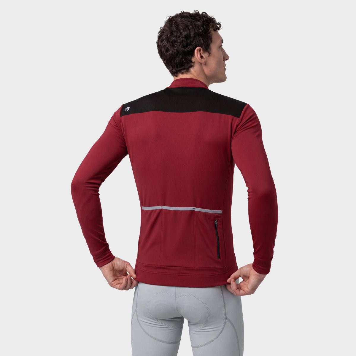Maillot ciclismo térmico hombre SRX M4 Siroko - Rojo Rojo-2