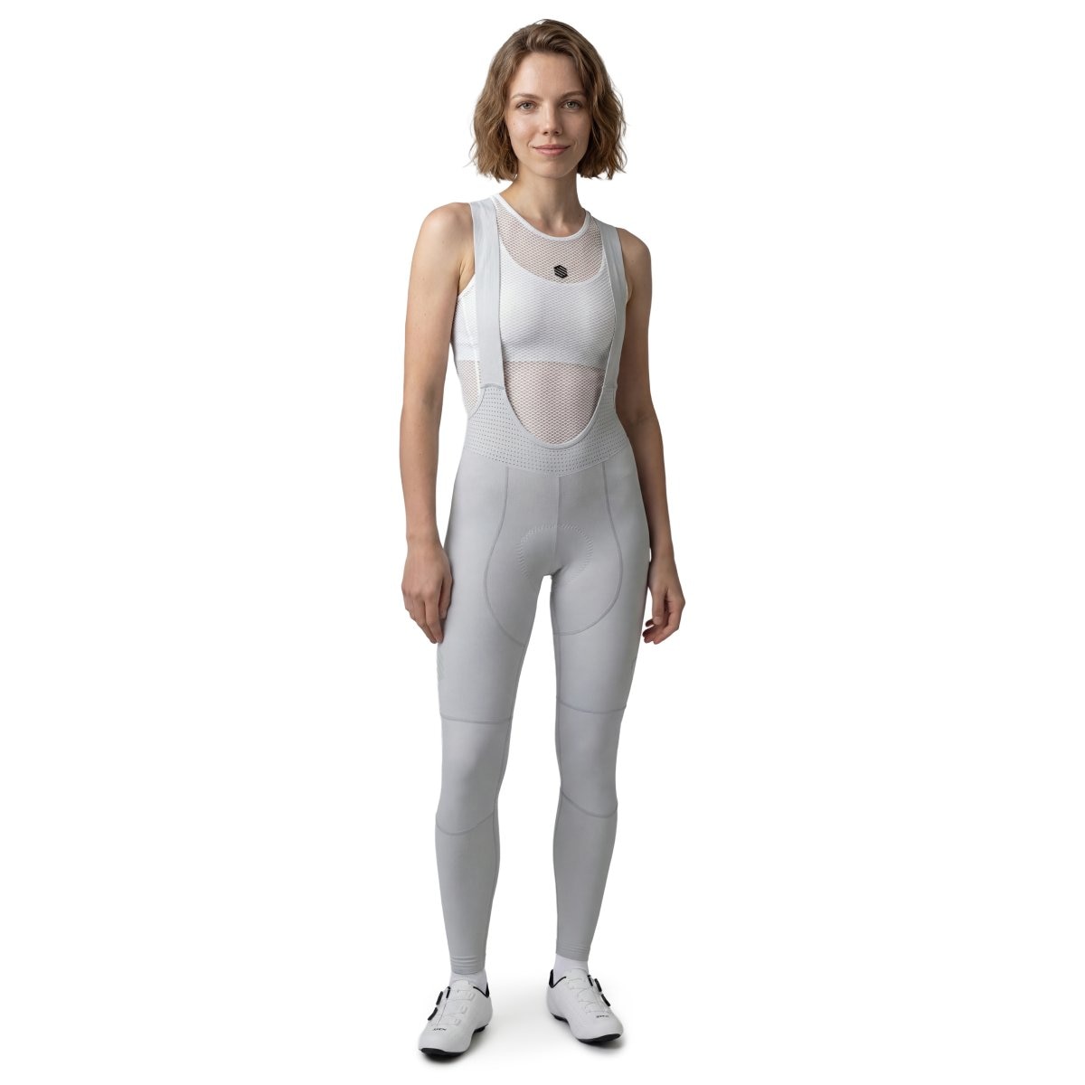 Culote largo ciclismo mujer SRX Premier Siroko - Gris Gris-1