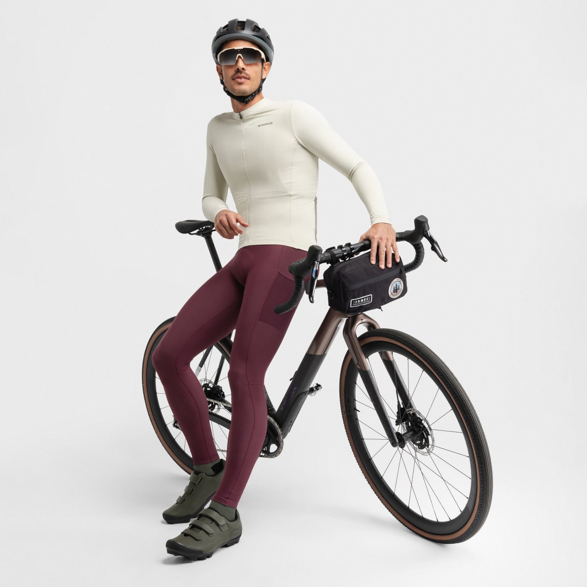 Maillot de gravel manga larga hombre GM6 Rideout Siroko - Verde Verde-3