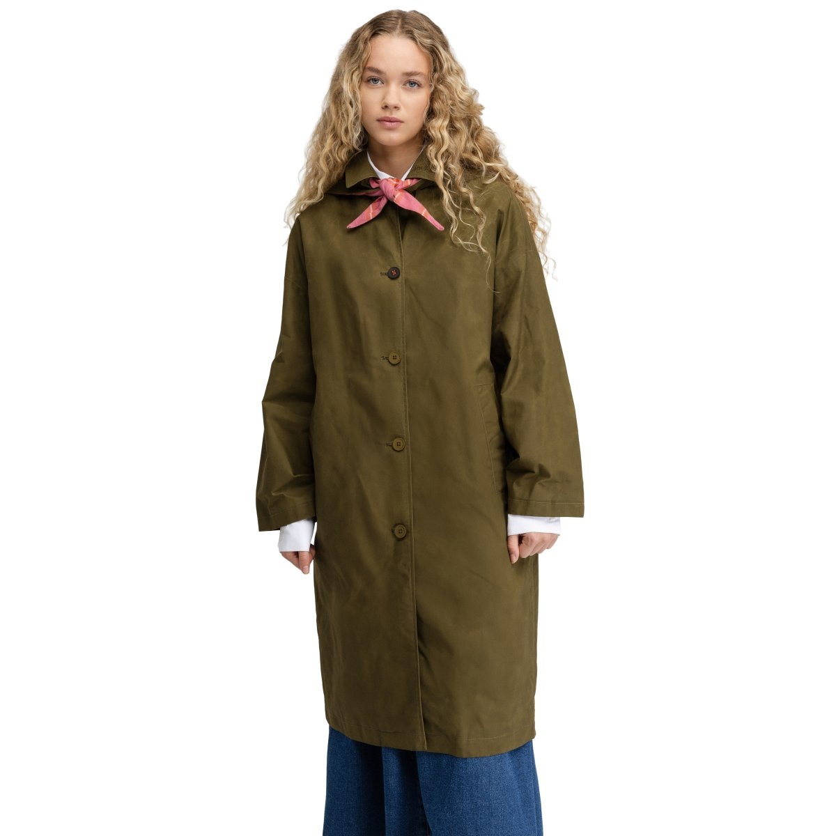 Siroko Abrigo encerado mujer Skye-W Green Verde