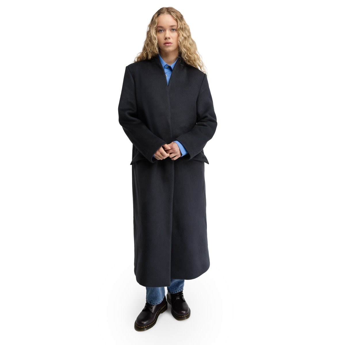 Imagen 0 de Abrigo largo lana mujer Glencoe-W Black Siroko Negro