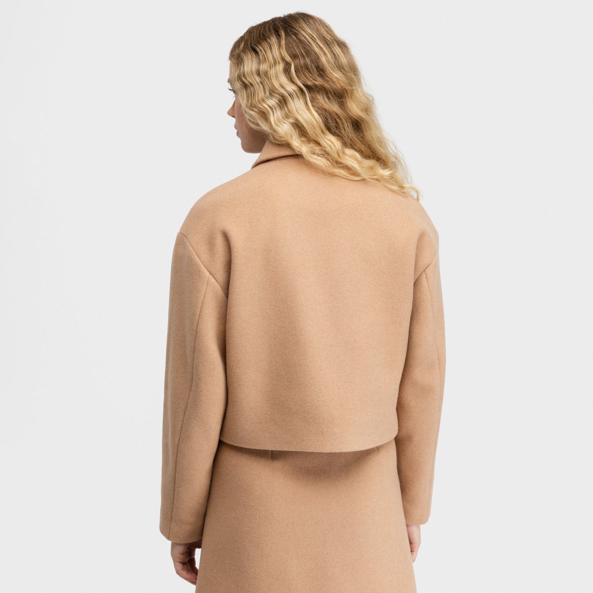 Chaqueta corta lana mujer Strodet-W Siroko - Marrón Marrón-2