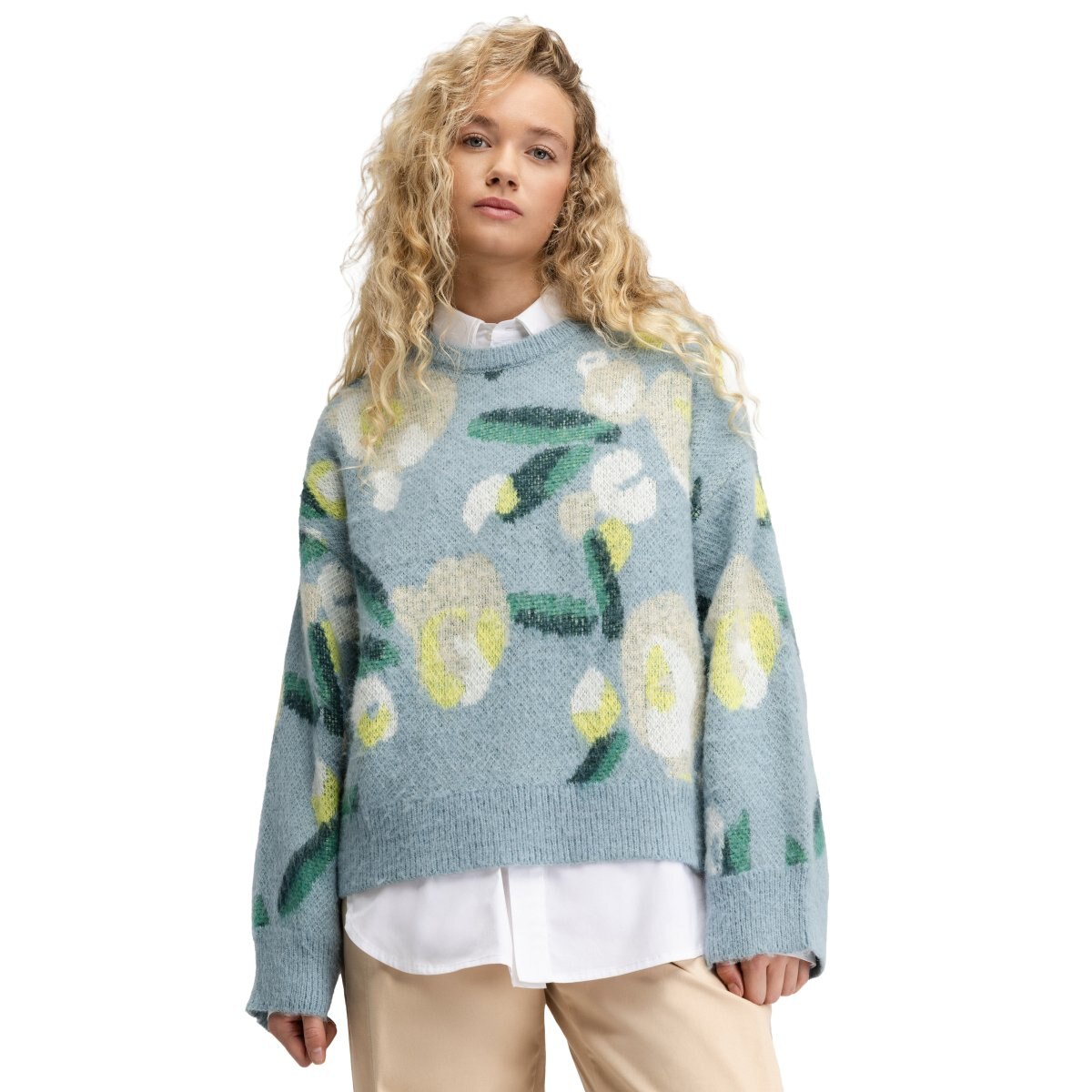 Imagen 0 de Jersey oversize punto mujer Mainau-W Siroko Azul