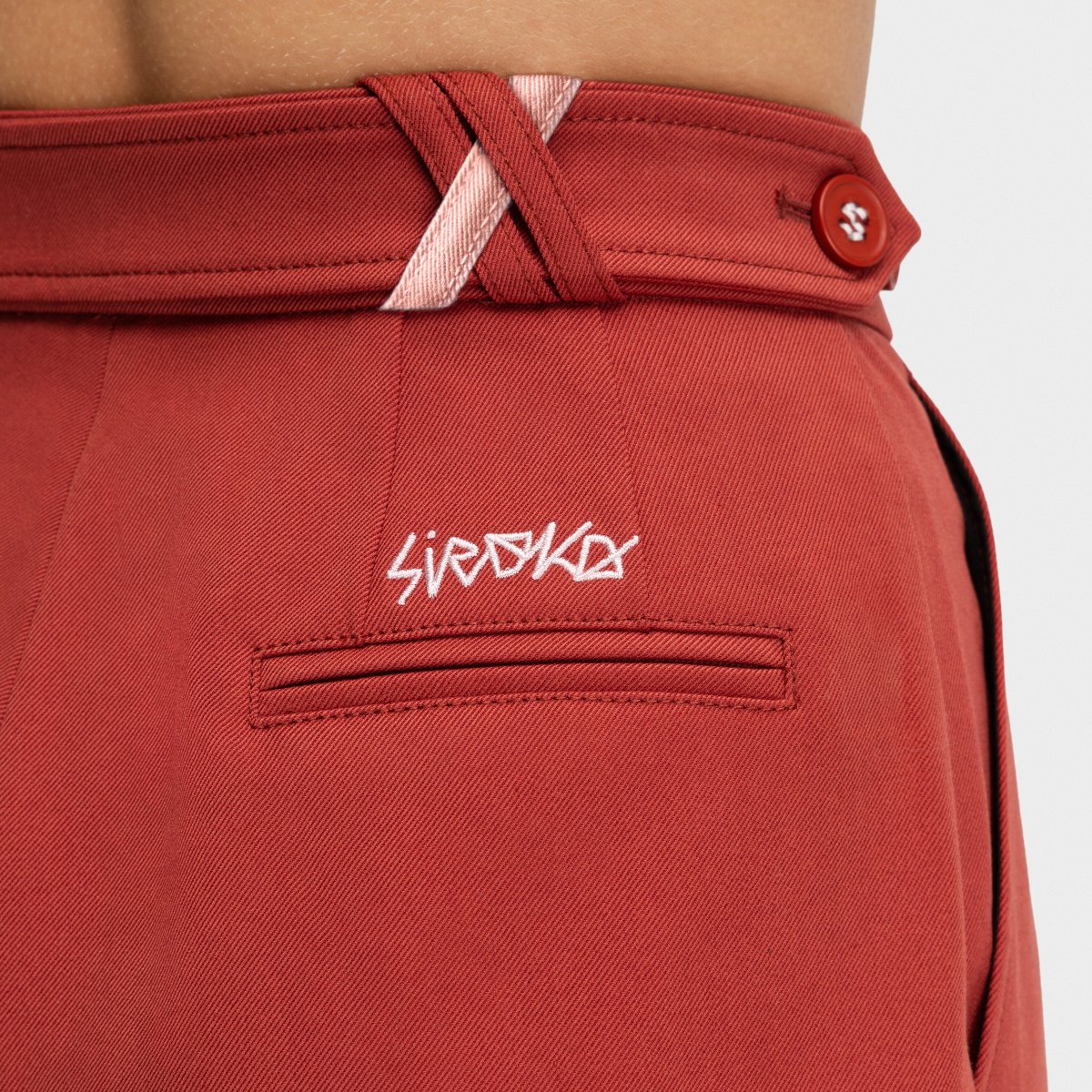 Pantalón de lana mujer Aker-W Siroko - Rojo Rojo-4