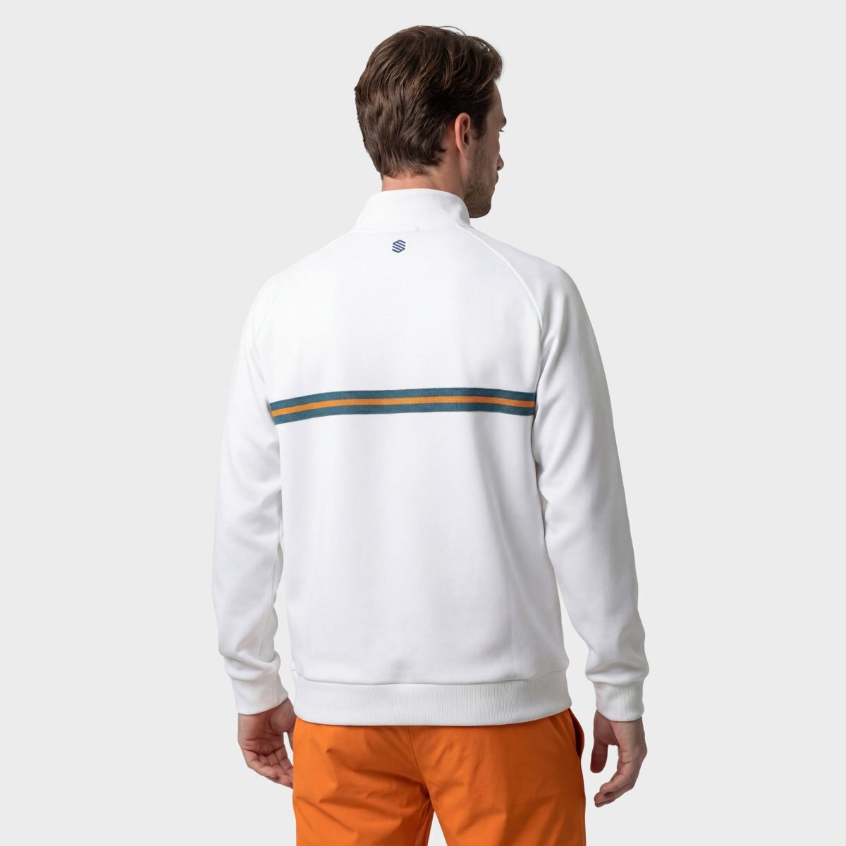 Sudadera media cremallera tenis hombre Tiebreak Siroko - Blanco Blanco-2