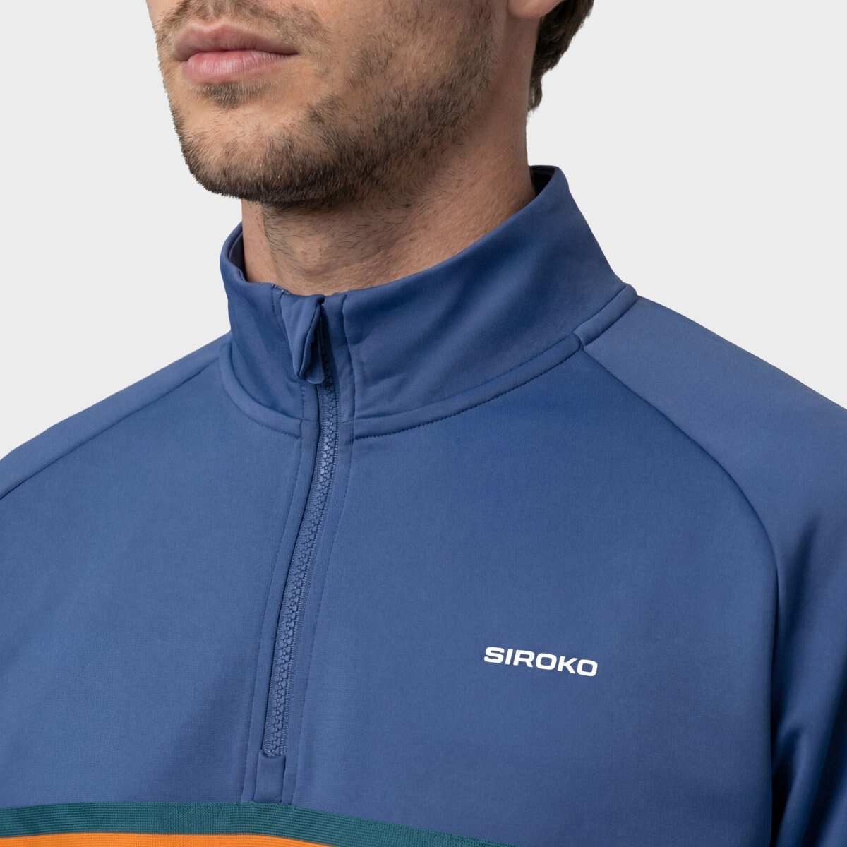 Sudadera media cremallera tenis hombre Tiebreak Siroko - Azul Azul-3
