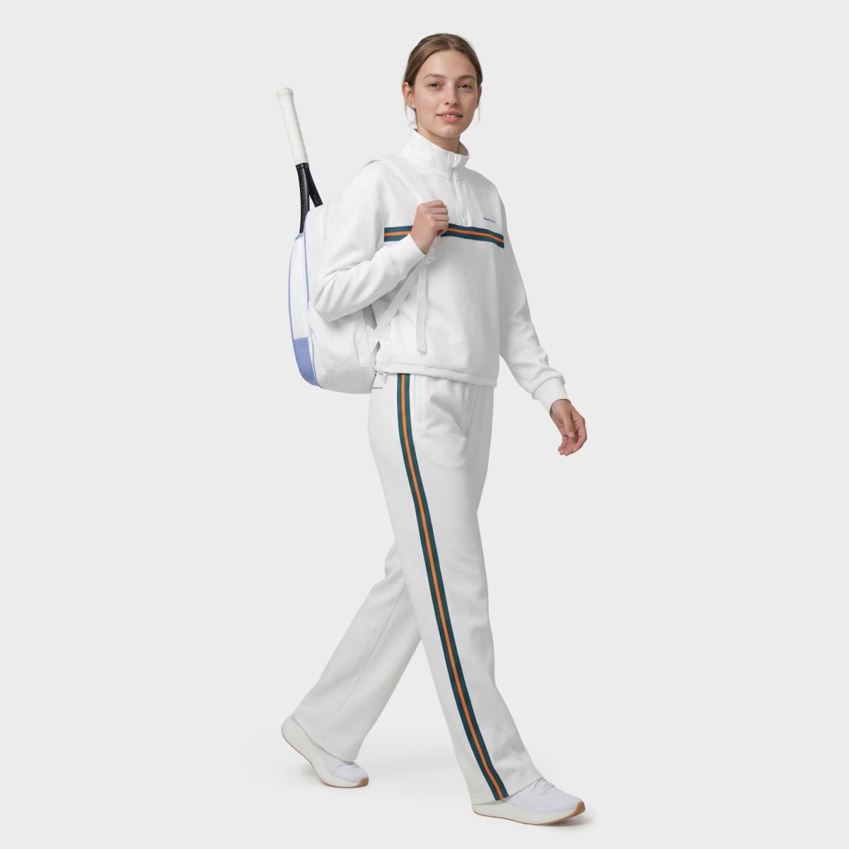 Pantalones acampanados tenis mujer Volley-W Siroko - Blanco Blanco-2