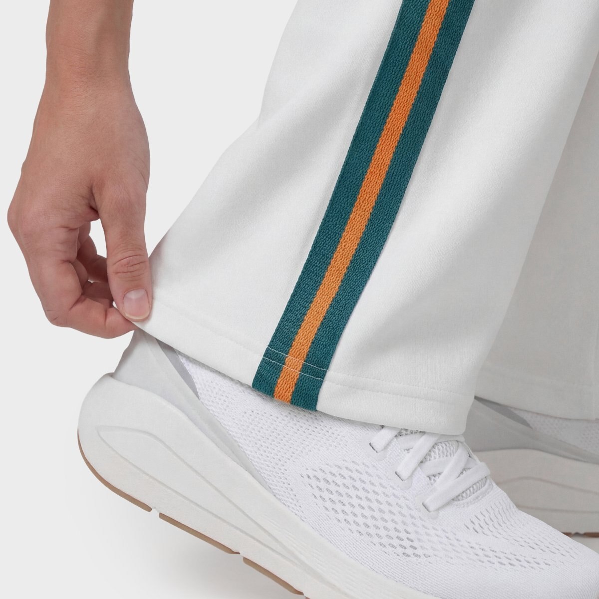 Pantalones acampanados tenis mujer Volley-W Siroko - Blanco Blanco-3