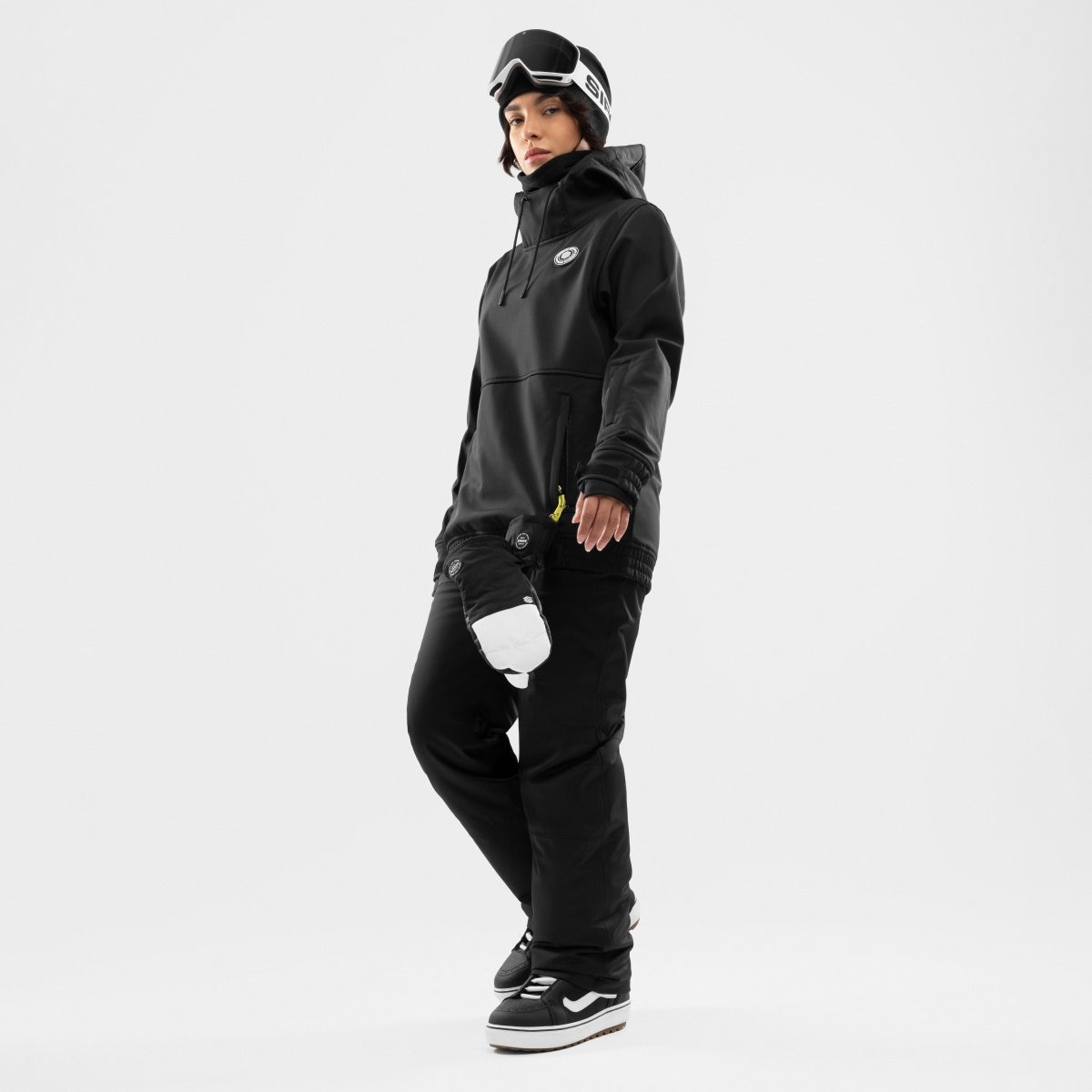 Chaqueta para snowboard/esquí mujer W1-W Siroko - Negro / Blanco Negro / Blanco-3