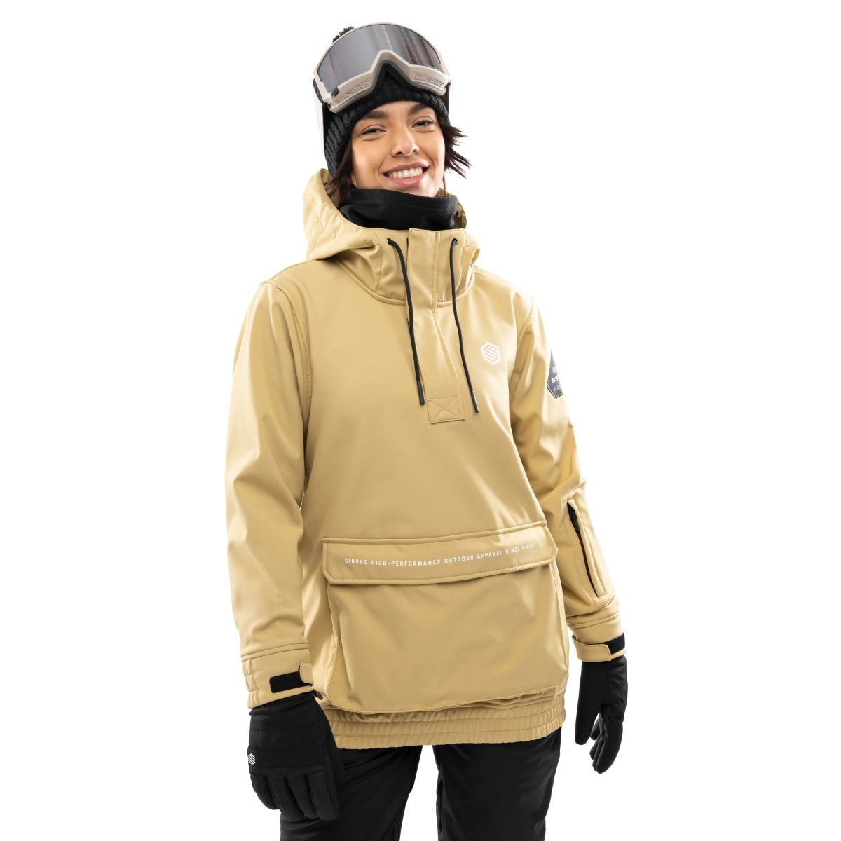Siroko Chaqueta para snowboard/esquí mujer W3-W Mostaza