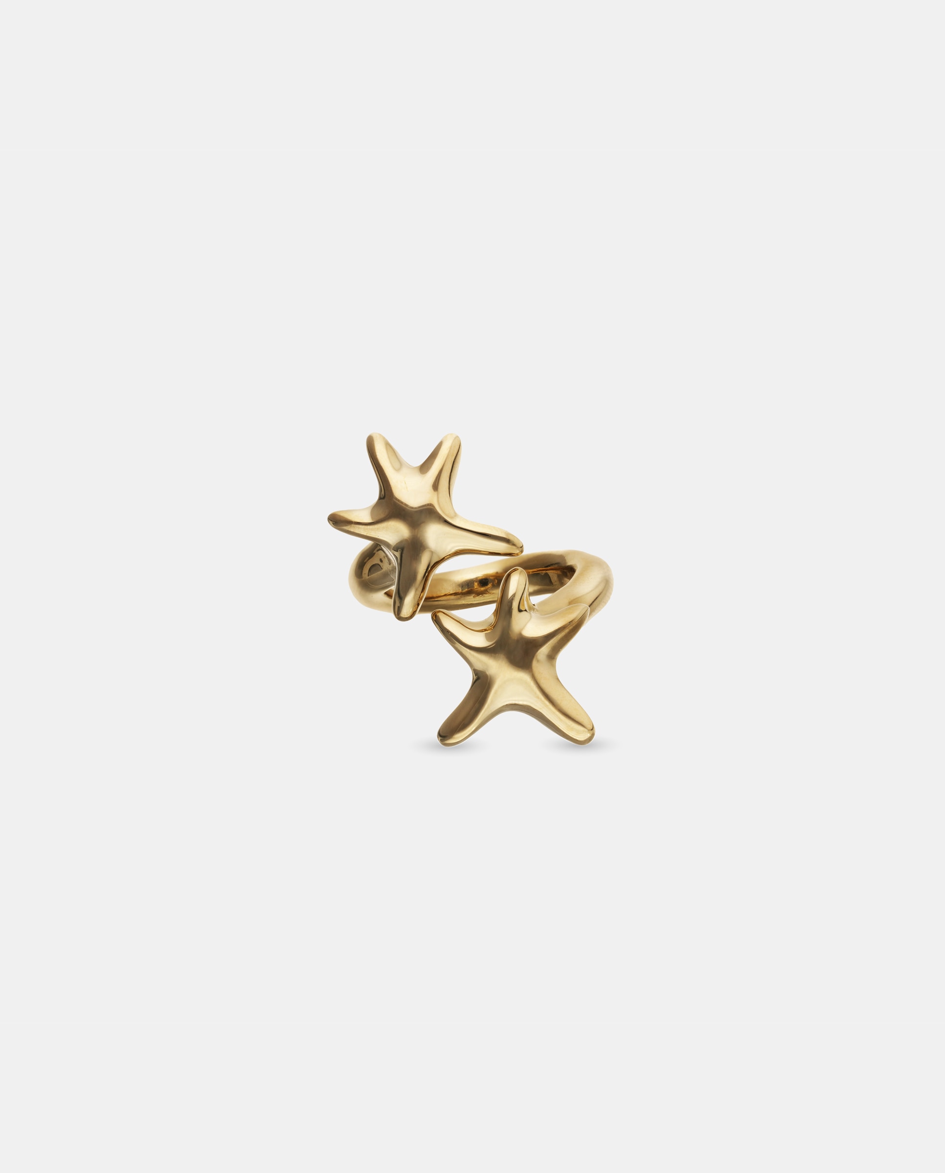 Anillo bañado en 18k con dos estrellas - UNO de 50 - Oro Oro-1