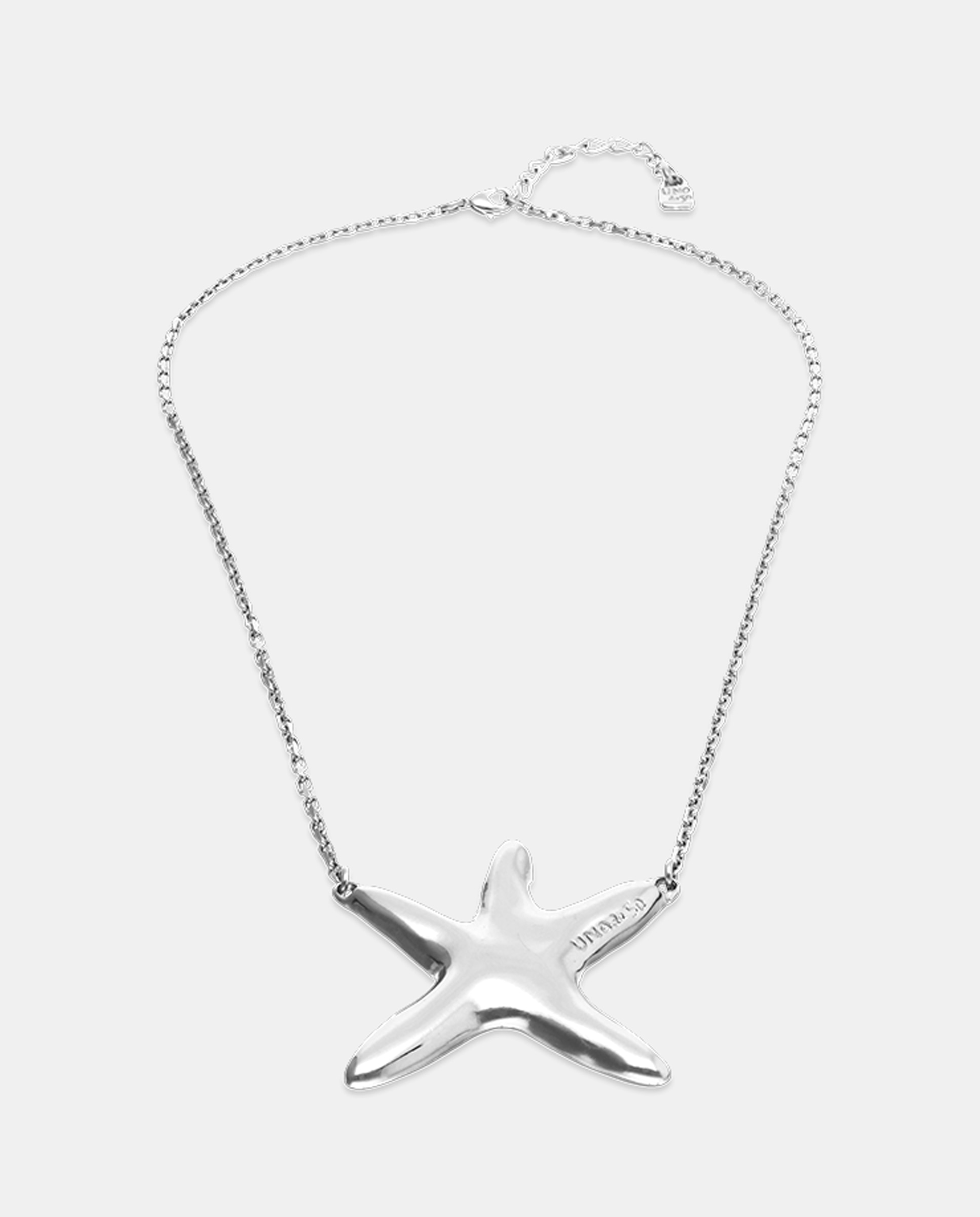 Collar bañado en con una estrella - UNO de 50 - Plata Plata-2