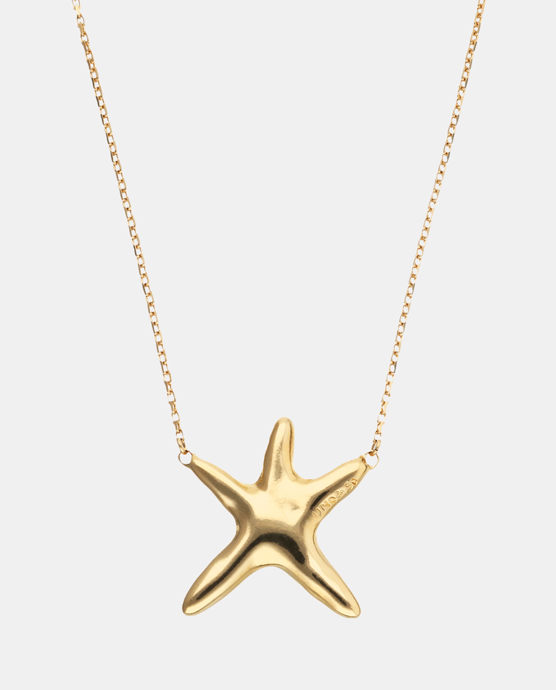 Imagen 0 de Collar bañado en oro 18k con una estrella Oro
