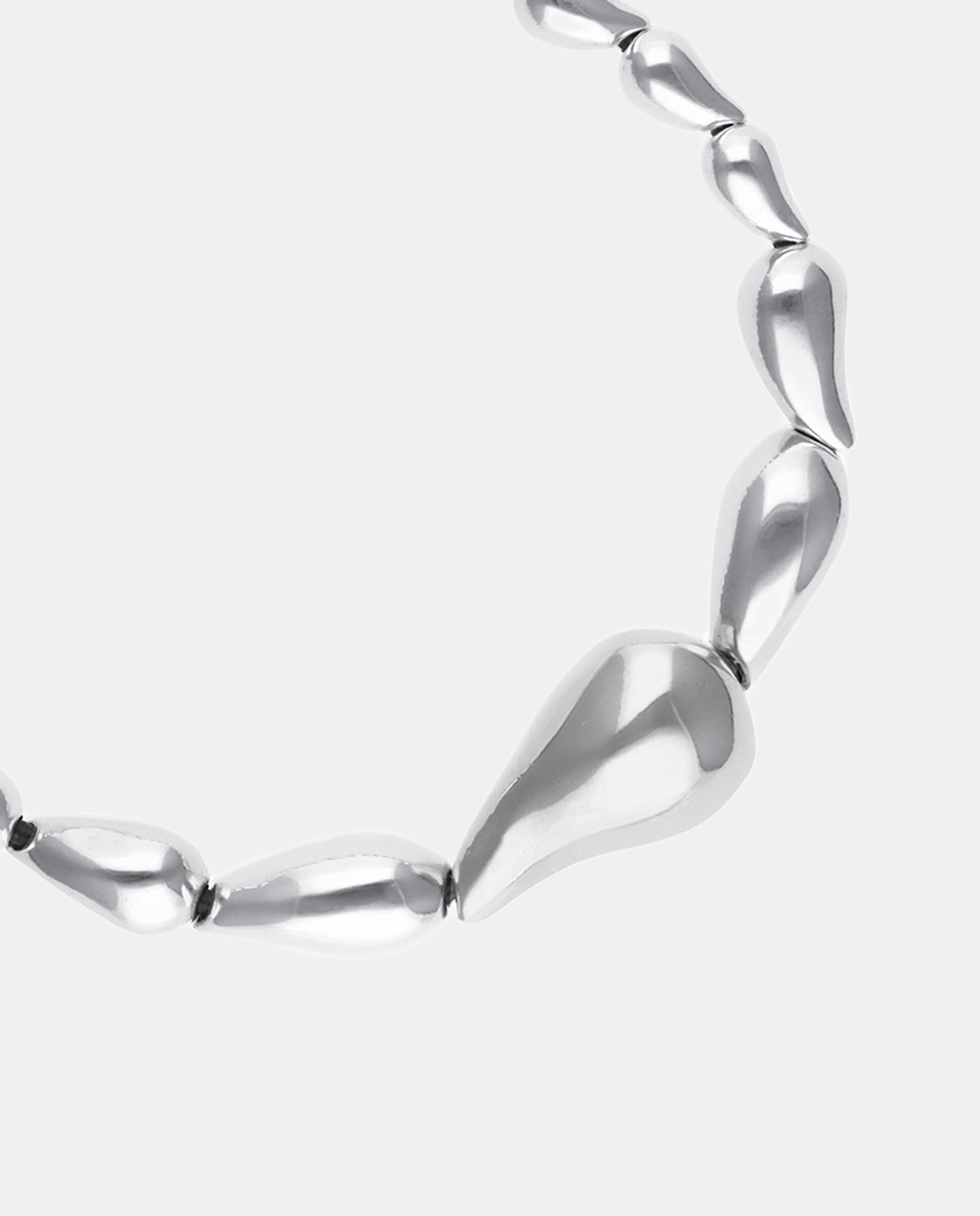 Collar de gotas bañado en - UNO de 50 - Plata Plata-3