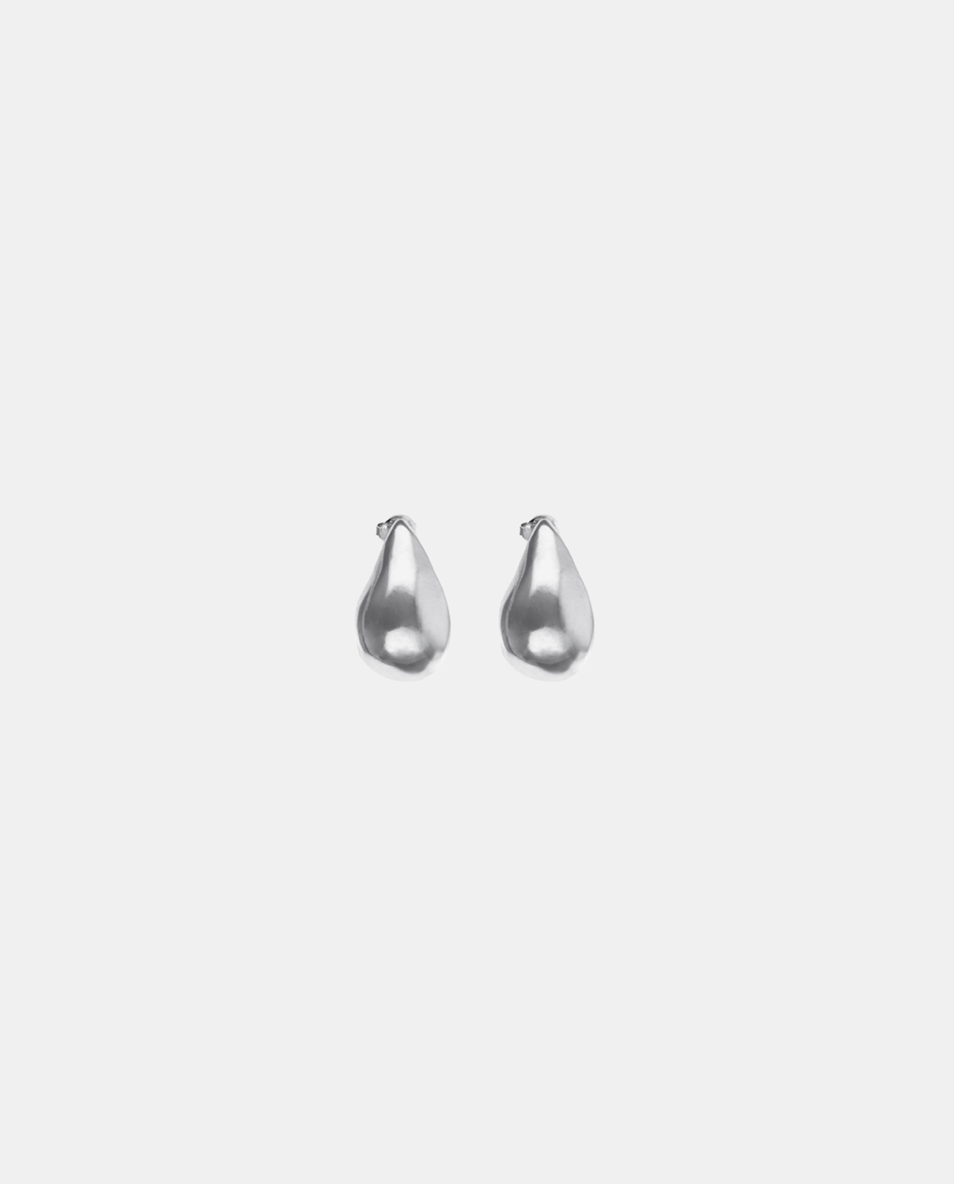 Pendientes bañados en plata en forma de gota - UNO de 50 - Plata Plata-1
