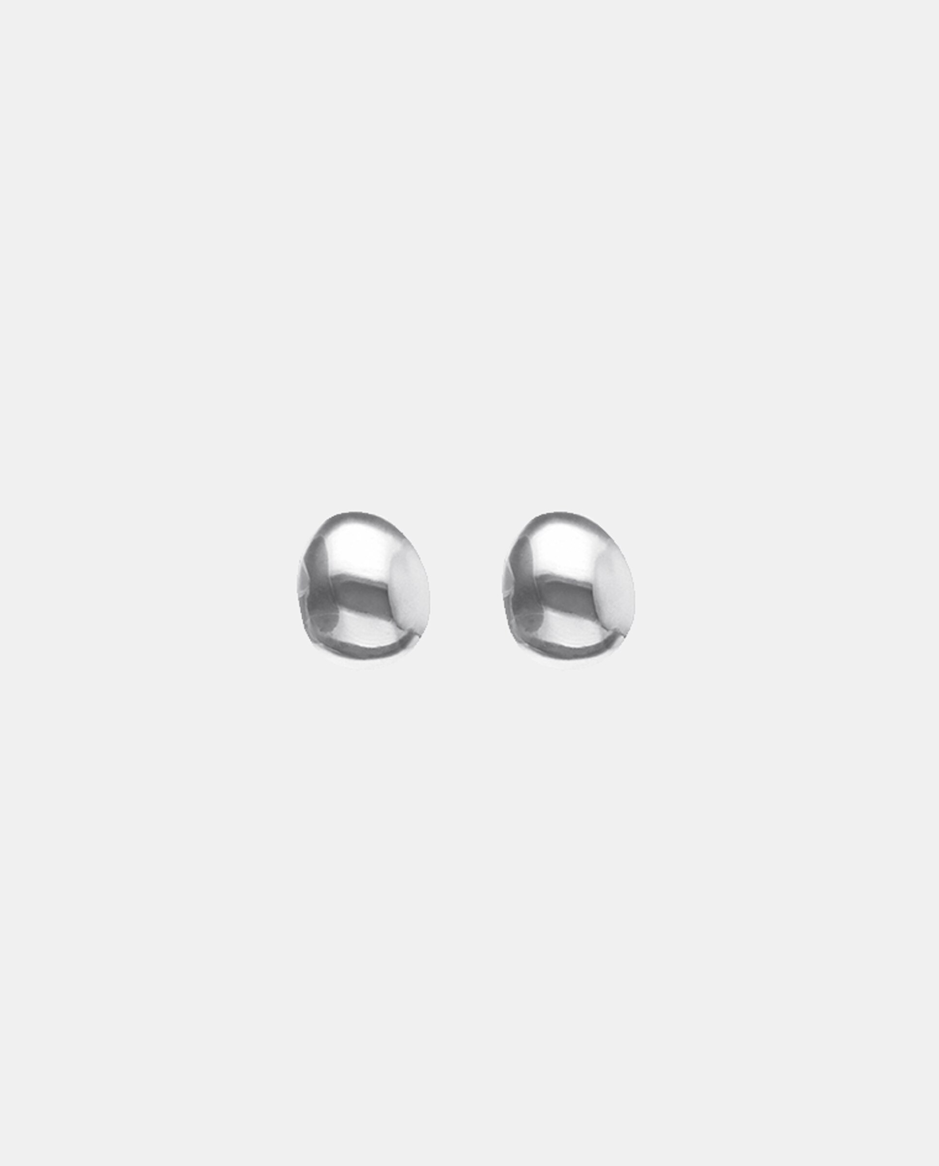 Pendientes bañados en en forma de bola - UNO de 50 - Plata Plata-1