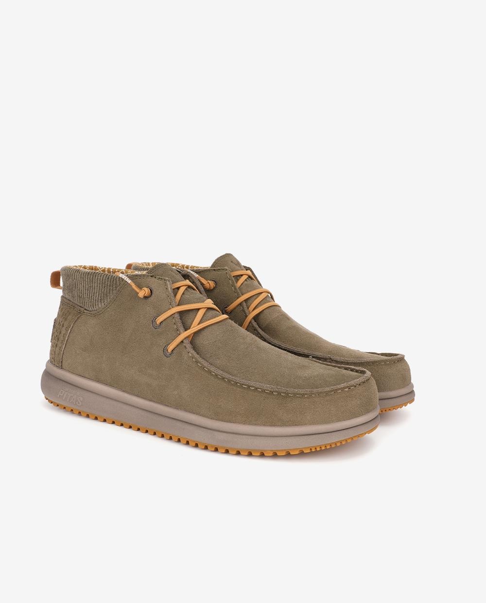 Bota de cordones Dallas - Walk In Pitas - Kaki Kaki-3
