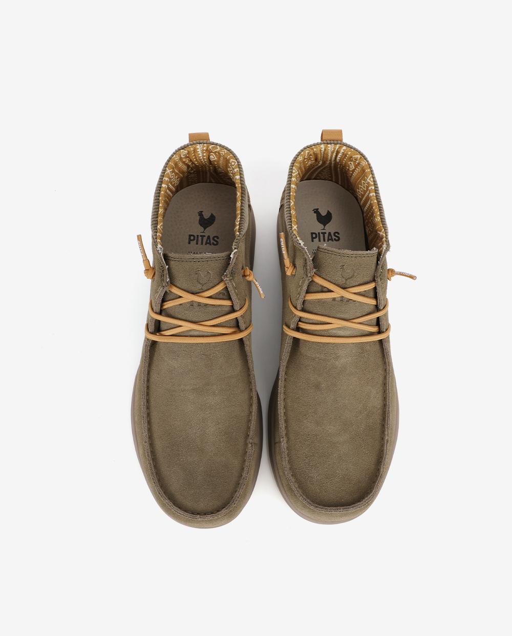 Bota de cordones Dallas - Walk In Pitas - Kaki Kaki-4