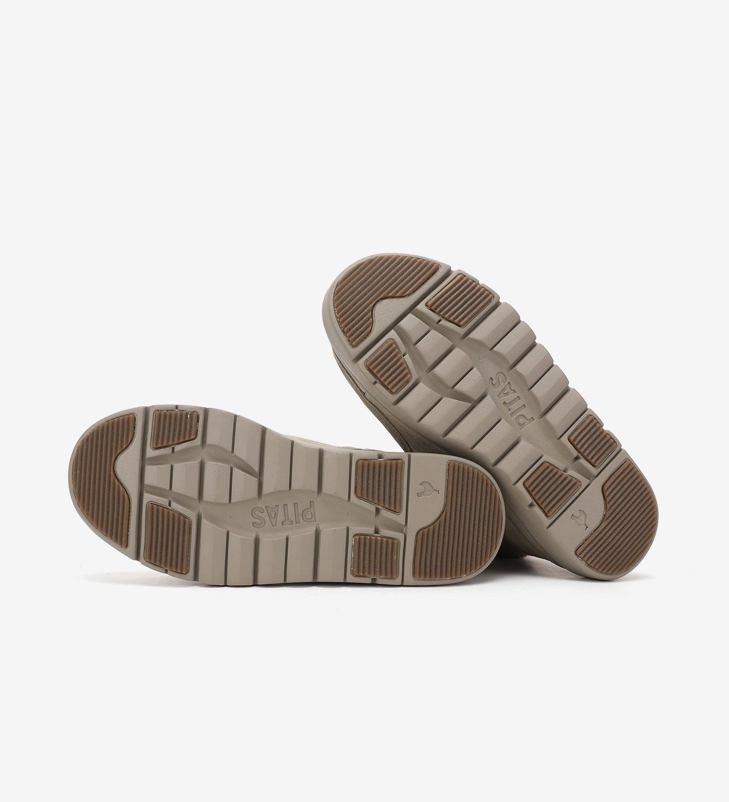 Bota wallabi de piel antideslizante con easy on - Walk In Pitas - Beige Beige-5