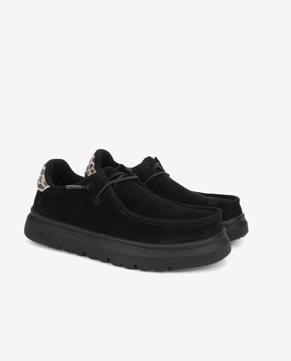 Zapatos planos confort lyon - Walk In Pitas - Negro Negro-3