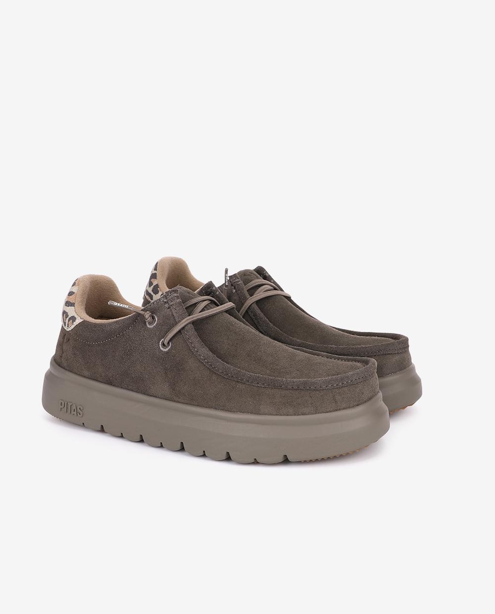 Zapatos planos confort lyon - Walk In Pitas - Gris oscuro Gris oscuro-3
