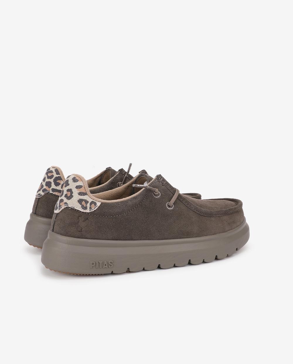 Zapatos planos confort lyon - Walk In Pitas - Gris oscuro Gris oscuro-2