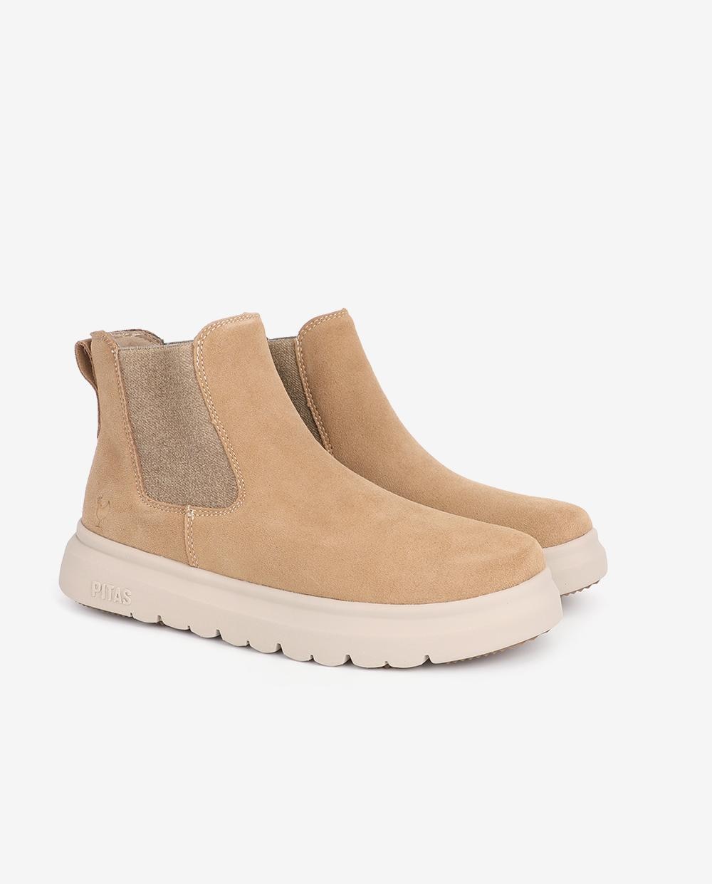 Botines chelsea nantes - Walk In Pitas - Camel Camel-3