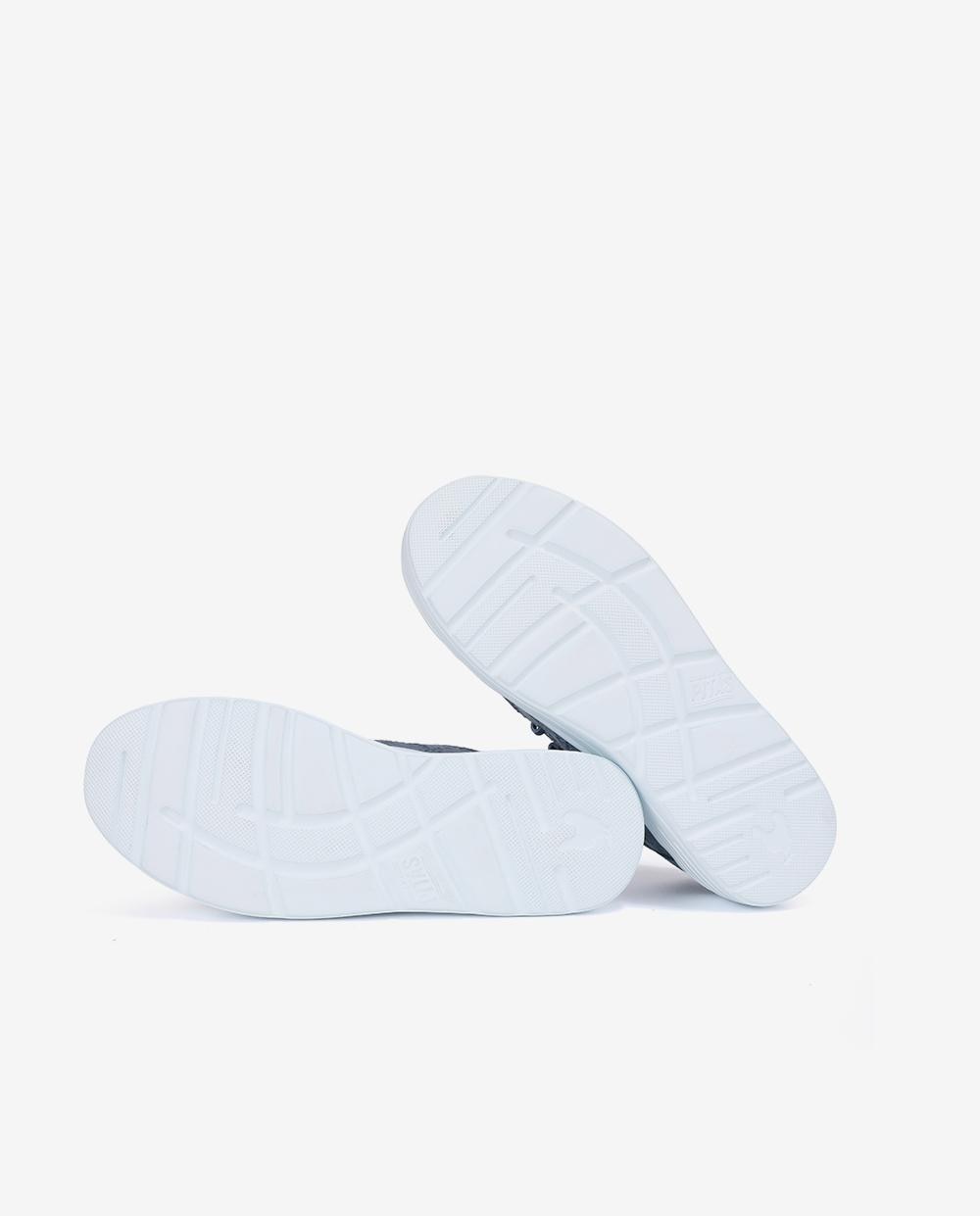Zapatos planos confort de mujer tipo wallabi con bordado - Walk In Pitas - Azul Azul-5