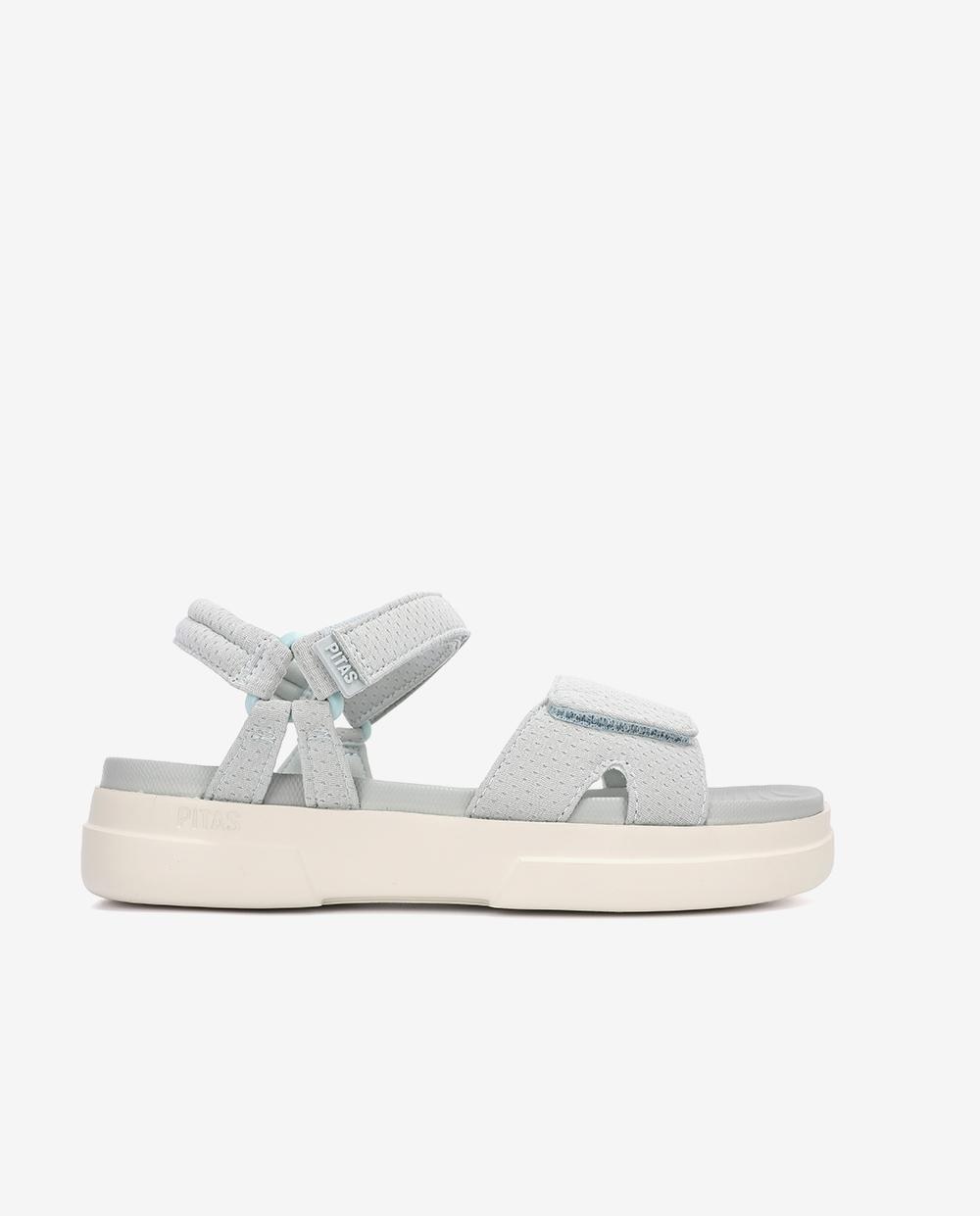 Sandalias planas de mujer ligeras y flexibles - Walk In Pitas - Azul claro Azul claro-1