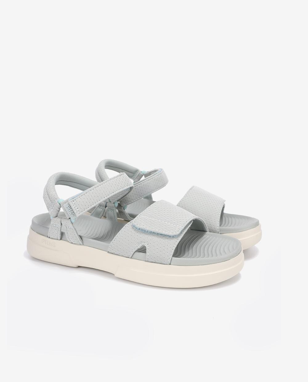Sandalias planas de mujer ligeras y flexibles - Walk In Pitas - Azul claro Azul claro-3