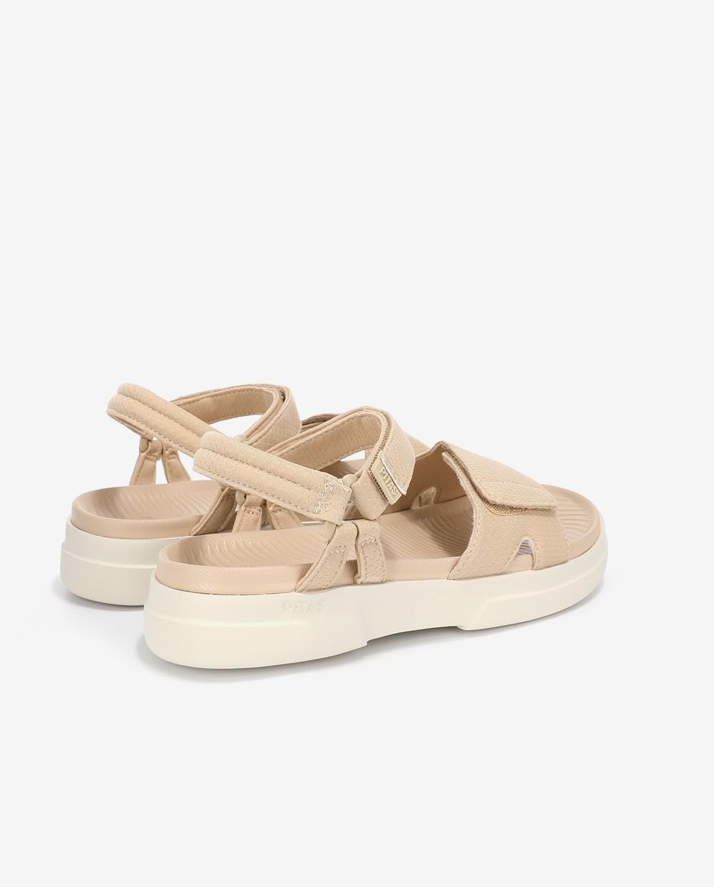 Sandalias planas de mujer ligeras y flexibles - Walk In Pitas - Arena Arena-2