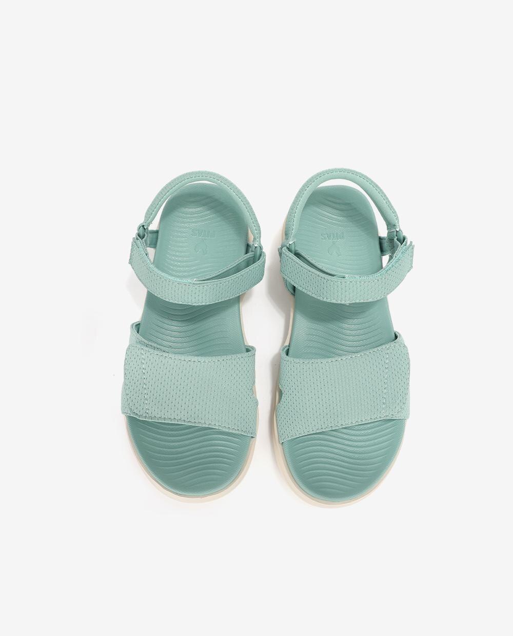 Sandalias planas de mujer ligeras y flexibles - Walk In Pitas - Verde Verde-4