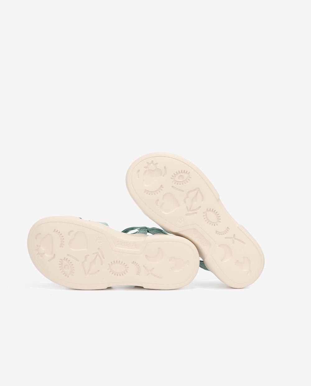 Sandalias planas de mujer ligeras y flexibles - Walk In Pitas - Verde Verde-5