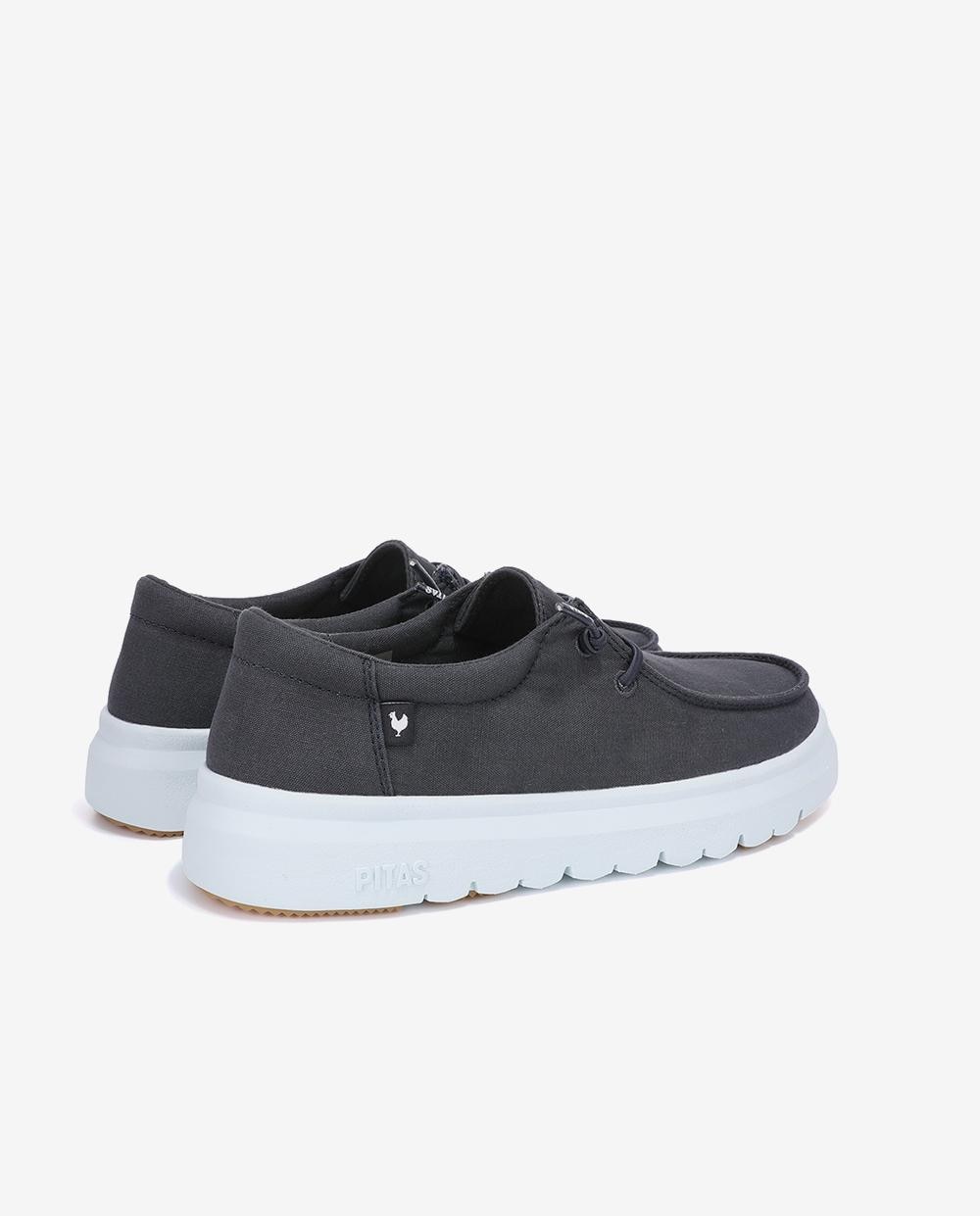 Zapatos planos confort de mujer tipo wallabi suela track - Walk In Pitas - Azul marino Azul marino-2