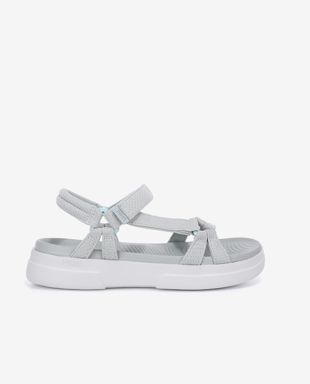 Sandalias planas de mujer ultraligeras y flexibles - Walk In Pitas - Azul claro Azul claro-1
