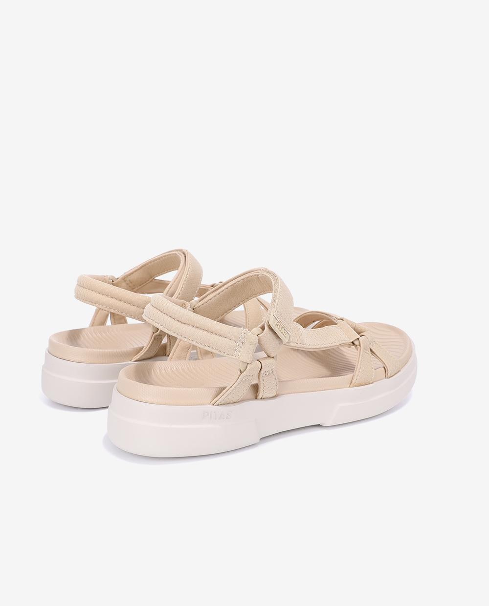 Sandalias planas de mujer ultraligeras y flexibles - Walk In Pitas - Arena Arena-2