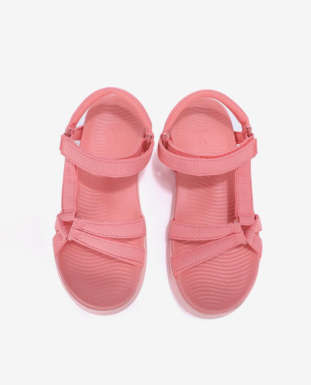 Sandalias planas de mujer ultraligeras y flexibles - Walk In Pitas - Coral Coral-4