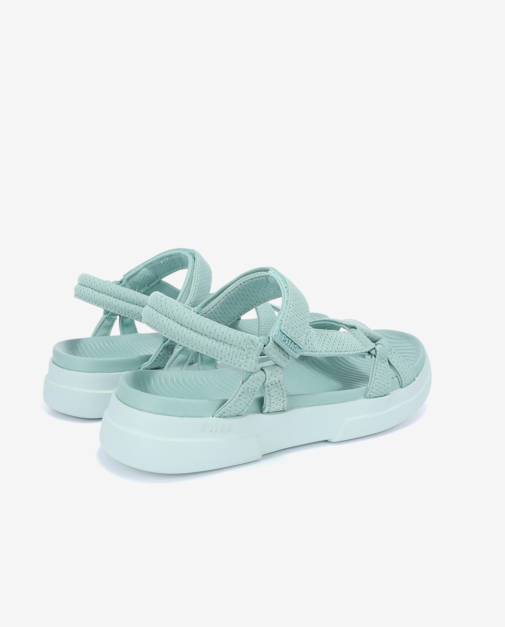 Sandalias planas de mujer ultraligeras y flexibles - Walk In Pitas - Verde azulado Verde azulado-2