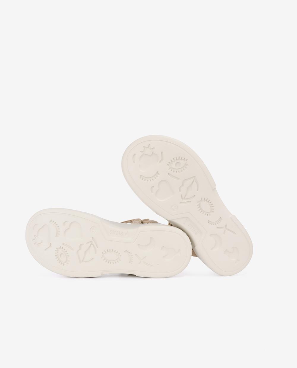 Sandalias planas de mujer ultraligeras con plantilla a contraste - Walk In Pitas - Beige Beige-5